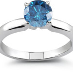 perfect blue diamond ring