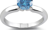 perfect blue diamond ring