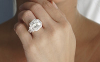 moissante engagement brilliant cut ring