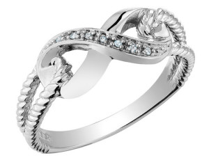 silver promise ring design