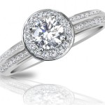 round engagement ring