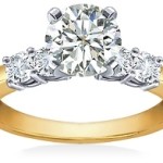 yellow gold engagement ring for warmth